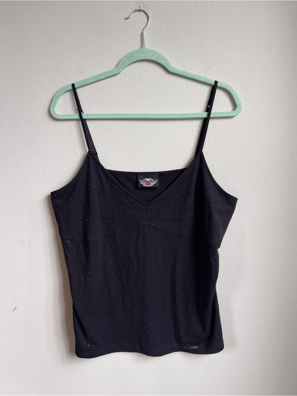 Bedazzled Harley-Davidson Spaghetti Strap Cami